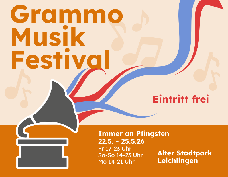 Alter Stadtpark Leichlingen1 | 22.5. – 25.5.26<br>Grammo Festival